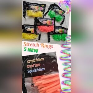 5 NEW Stretch Ring Bracelets